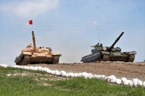 Танк биатлони бўйича Ўзбекистон Мудофаа вазирлиги мусобақаси старт олди