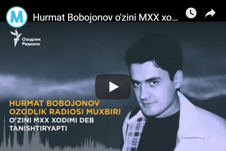 Hurmat Bobojonov o'zini MXX xodimi deb tanishtirdi